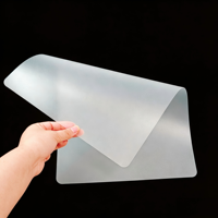 Set de table en PP transparent mat de qualité alimentaire, résistant à la chaleur, imperméable, anti-graisse, flexible, enroulable, avec logo/design graphique personnalisé