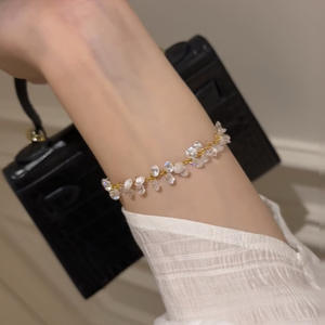 Bracelets en argent plaqué avec breloque coeur plata 925 pulseras pulseras para parejas brazalete acero inoxidable chapado en oro 18k - Product Image 1