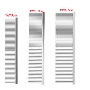 Peigne démêlant en acier inoxydable électroplaqué pour toilettage canin, vente en gros - Product Image 2