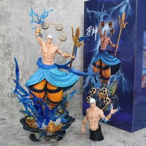 Figura de Anime del Dios del Trueno <span class=keywords><strong>Enel</strong></span> de Una Pieza, con Cabeza Extraíble, Base con Efecto de Rayo Azul, Modelo Coleccionable de PVC - Product Image 2