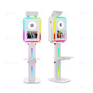 Kılıf ile ipad yüzey pro dslr fotoğraf kabini kabuk flaş RGB var eğlenceli parti düğün makinesi için selfie kiosk photobooth olaylar