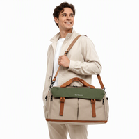 Sac de voyage en tissu léger avec séparation humide/sec, grande capacité, extensible, sac à bandoulière unisexe