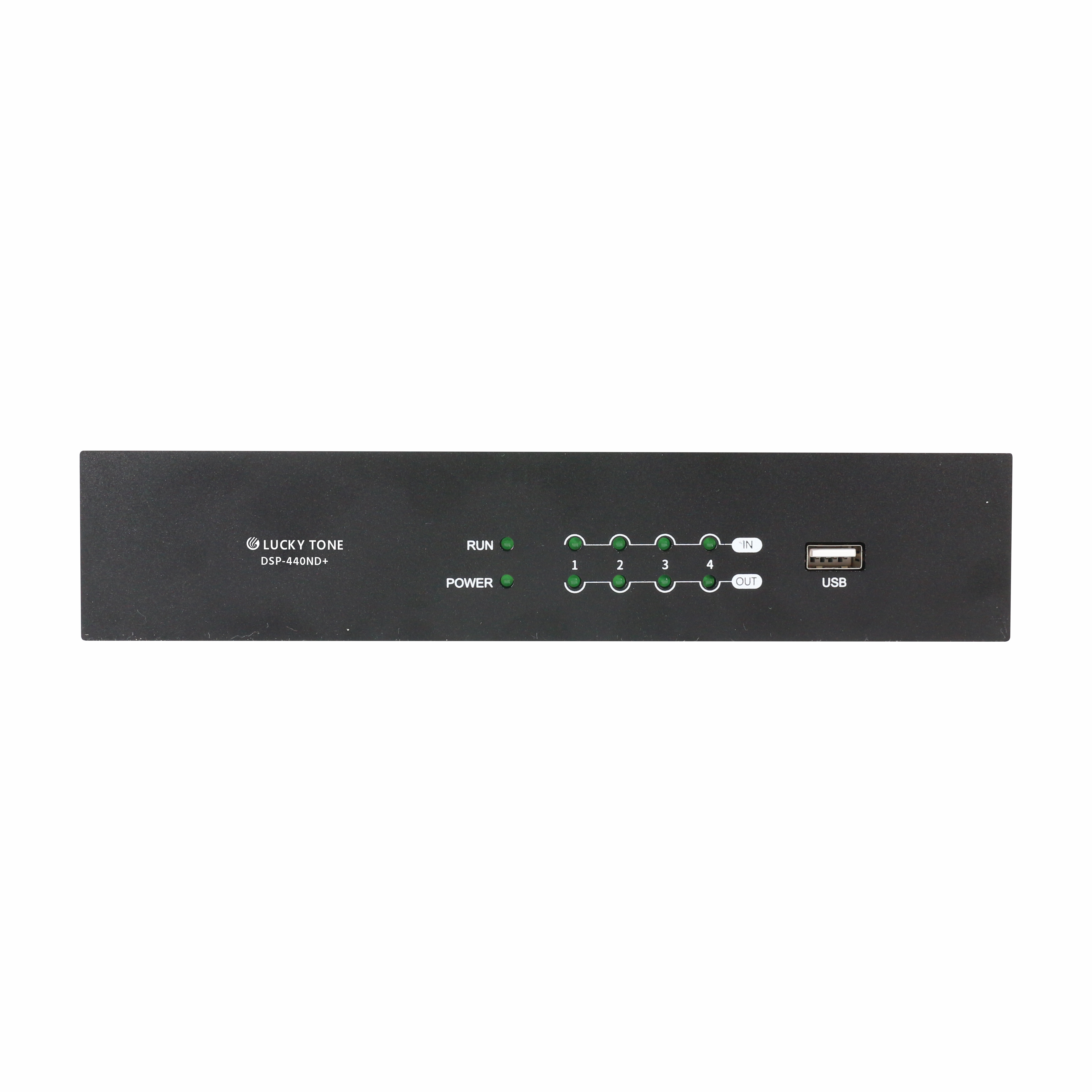 Компактный цифровой аудиоматричный процессор 4 в 4 дюйма с USB-картой, RS232, RS485 и UDP