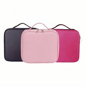 תיק איפור גדול ועמיד למים מ-EVA, תיק קוסמטיקה נייד לנסיעות עם מחיצה ניתנת להזזה, אפשרות להדפסת לוגו מותאם אישית - Product Image 2