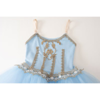 Robe de ballet pour enfants, robe de performance haut de gamme personnalisée Giselle Clara Gopelia avec pompons