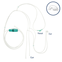 Cánula Nasal de Hidrógeno 3 en 1 con Máscara Ocular y Dispositivo de Gas para Oídos, Caliente/Frío, de Sobremesa, con Carcasa de Plástico, para Uso Doméstico, Exterior, Coche y RV
