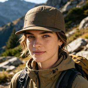 Casquette de baseball 5 panneaux personnalisée en nylon Ripstop souple et léger pour homme et femme, idéale pour le camping et la course en extérieur - Product Image 3
