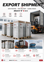   Climatiseur mural central MULTI V 5 MVS R410A 380V Triphasé 50Hz pour projets de bureaux et installations