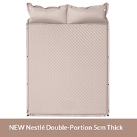 Matelas Gonflable Automatique d'Extérieur en Tissu Polyester Enduit PVC, Tapis de Sol Épais et Portable Anti-Humidité pour Tente de Camping