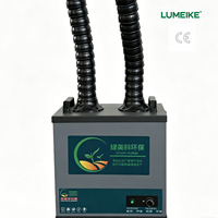 Extracteur de fumée de soudure industriel LUMEIKE YW001, bras flexible universel simple/double, purificateur de fumée multi-couches