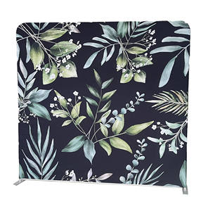 8 ft Tension <span class=keywords><strong>Tissu</strong></span> Portable Pop up Toile de Fond Salon Présentoir Exposition Mur <span class=keywords><strong>Banne</strong></span> - Product Image 1