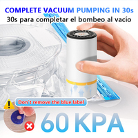 Bolsas de Almacenamiento al Vacío para Filamento con Bomba Manual/Eléctrica, Kit de Bolsas de Almacenamiento al Vacío para Filamento 3D, para Filamento PLA, ABS, PETG, Nylon, TPU