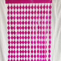 Rideau de porte en plastique imperméable rose avec coeur diamant décorations de ballons de fête d'anniversaire de mariage de la Saint-Valentin de Noël