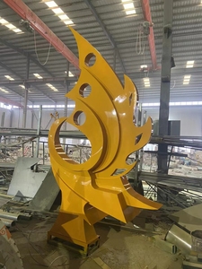 Tùy Chỉnh Lớn Ngoài Trời Sang Trọng Thép Không Gỉ Trang Trí Sân Vườn Trừu Tượng Phượng Nghệ Thuật Thép Không Gỉ Trang Trí Điêu Khắc - Product Image 4