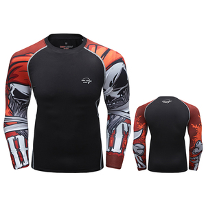เสื้อรัดกล้ามเนื้อสำหรับผู้ชาย Cody Lundin พร้อมโลโก้แบบกำหนดเอง - ป้องกันแสง<span class=keywords><strong>แดด</strong></span> UPF50+ ระบายอากาศได้ดี แห้งเร็ว แขนยาว - Product Image 2