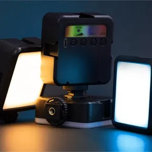 RGB视频灯迷你发光二极管相机补光灯充电发光二极管面板灯照片视频照明
