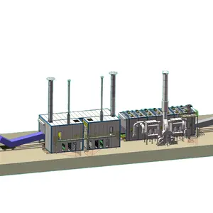 ATHI, nuevo camión eléctrico, gabinete de chorro de arena con sala de pintura, máquina ABRATOR, proceso de limpieza de tiro de acero, componentes centrales PLC