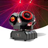 Projecteur de scène 180W 12x10W RGBW 4-en-1 à tête mobile, faisceau laser, stroboscope rotatif DMX512 pour DJ, discothèque, KTV, club, fête, mariage 2-3