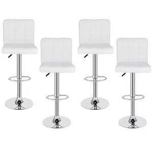 Tùy chỉnh hiện đại Nordic bọc thanh cao ghế kim loại PU da thanh phân - Product Image 3