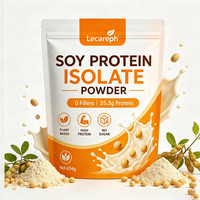 Poudre de protéines végétales hydrolysées, concentré de protéines de soja sans sucre et sans additifs, avec 35,3 g de protéines
