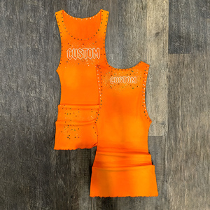 <span class=keywords><strong>Canotta</strong></span> a Costine Personalizzata OEM con Strass, Stampa Lettere e Ritratti, Senza Maniche, Vestibilità Slim, con Logo Personalizzato, per Donna, Ideale per Feste - Product Image 2