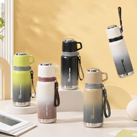 Gobelet isotherme en acier inoxydable de style simplifié, isolation thermique 12-24h, design élégant, pour hommes, étudiants, sports de plein air