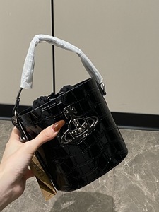 Niche empress dowager Saturn Vintage xe máy Tote Túi dây đeo đơn Crossbody thêu hình học Lang Thang cá sấu mùa thu - Product Image 4