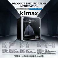 Imprimante 3D de bureau grand format K1 Max en plastique, idéale pour la sculpture artistique et l'impression de jouets