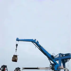 New 1 Ton 2 Tons 3ton 5 Tonne Folding Hydraulic Crane Marine Knuckle Crane With CCS BV