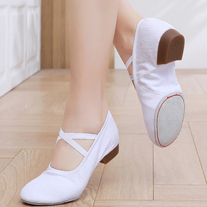 Zapatos de baile de <span class=keywords><strong>ballet</strong></span> de 2cm, zapatos de entrenamiento para mujer, zapatos de baile con suela de gamuza suave, zapatos de baile de Jazz y salsa, <span class=keywords><strong>zapatillas</strong></span> para niñas - Product Image 6