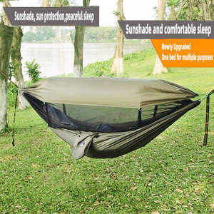 <span class=keywords><strong>Hamac</strong></span> de camping pliable <span class=keywords><strong>avec</strong></span> <span class=keywords><strong>toit</strong></span>, en maille, capacité de charge 250 kg, pour l'extérieur, vente en gros - Product Image 2