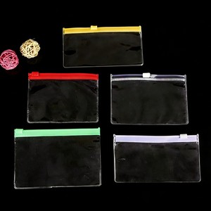 Sacchetto in PVC Riciclabile Personalizzato con Chiusura a Zip <span class=keywords><strong>e</strong></span> Linguetta, Non Stampato, con Logo Personalizzato, Chiusura Scorrevole, per Organizzatore di Fermagli per Capelli - Product Image 4
