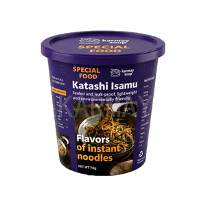 650g <b>Plastic</b> Instant Noodle <b>Cup</b> With Lid, IML Printing Snap Lock Airtight Disposable Food Container For Ramen Noodles - Product Image 3