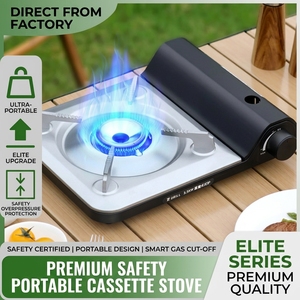Estufa de Gas Portátil para Exteriores, Mini, de Una Sola Quemadora, con Dispositivo de Encendido, Estructura de una Sola Pieza - Product Image 5