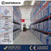 Système de rayonnage industriel sur mesure à 5 niveaux pour charges lourdes, rayonnage métallique robuste pour entrepôt logistique 3PL
