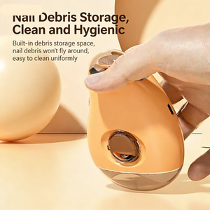 Cortauñas Eléctrico Recargable 2 en 1 con Forma de <span class=keywords><strong>Mango</strong></span>, Cuchilla Curva, Pantalla Digital, para Pulir Uñas de Dedos, para Adultos y Bebés - Product Image 4