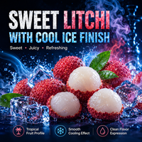Concentré de saveur Litchi Ice pour chicha, haute concentration, soluble dans l'huile, pour tabac à chicha, fourniture OEM