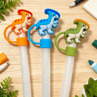 En gros, Capuchon de paille en silicone personnalisé à motif de dessin animé, anti-poussière, pour gobelet Stanley, qualité alimentaire, réutilisable