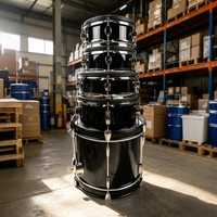 Batterie électronique acoustique professionnelle HXM XD-900-KM noire avec peaux en mesh, 9 pièces, 820 voix, 40 kits préréglés, double couche, vente directe usine