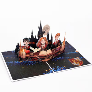 château magique, thème sorcier, école fantastique, carte <span class=keywords><strong>pop</strong></span>-up - Product Image 5