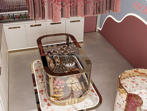 ที่วางไอศกรีมในร้านขายไอศกรีมบูติกมีเอกลักษณ์เฉพาะตัวพร้อมกล่องโชว์ทำจากแก้วไฟ LED - Product Image 6