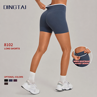 Shorts de yoga pour femme effet seconde peau, ultra doux, moulant, séchage rapide, taille haute, extensible dans quatre directions, pour la gym, le fitness et l'entraînement, style cycliste CE