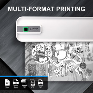 Impresora Térmica Portátil Ligera HZTZ <span class=keywords><strong>de</strong></span> 8 Pulgadas, Mini Impresora Térmica Multiformato <span class=keywords><strong>de</strong></span> 304dpi para Fotos, <span class=keywords><strong>Tatuajes</strong></span> y A4 - Product Image 3