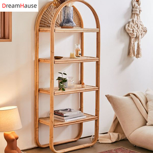 Dreamhouse – <span class=keywords><strong>étagère</strong></span> murale en rotin nordique, <span class=keywords><strong>étagère</strong></span> murale suspendue pour <span class=keywords><strong>CD</strong></span>, <span class=keywords><strong>étagère</strong></span> de chambre <span class=keywords><strong>à</strong></span> coucher, <span class=keywords><strong>étagère</strong></span> de rangement <span class=keywords><strong>à</strong></span> couches - Product Image 1