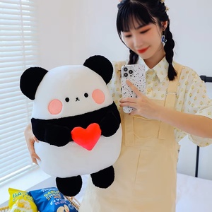 Oreiller en peluche personnalisé Kwaii Peluche <span class=keywords><strong>Panda</strong></span> Amour <span class=keywords><strong>Coeur</strong></span> Jouets en peluche Animal PP Coton rempli - Product Image 5