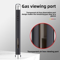 Briquet à essence en gros pour hommes, en métal, coupe-vent, flamme rouge, corps ultra-fin, rechargeable, portable, cadeau d'affaires