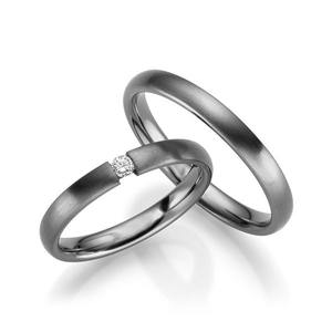 Alin 2025 Nouvelle Arrivée Bague Set Pur Tantale Tantal Mariage Fiançailles Amour Diamant <span class=keywords><strong>Couple</strong></span> Bagues - Product Image 5