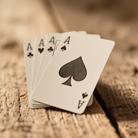 Vente en gros d'étuis personnalisés de style minimaliste pour l'impression de logos de tailles personnalisées cartes à jouer en papier pour jeux de société