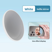 Cermin Selfie Cembung Magnetik - Paduan Aluminium & Plastik, Aksesori Kamera Pintar, Kompatibel dengan iPhone 16 & Ponsel Android