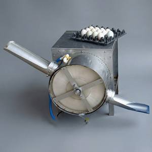 Machine à laver les œufs en acier inoxydable à haute efficacité, 1 voie, 2000 à 2200 œufs par heure, pour les élevages avicoles - Product Image 1